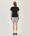 Marithé François Girbaud W VINTAGE CLASSIC LOGO SWEAT SHORTS heather gray