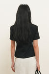 General Idea WOMAN Shoulder Padded Twist T-Shirt