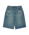 Mahagrid Bermuda Domingo Denim Shorts [Blue]
