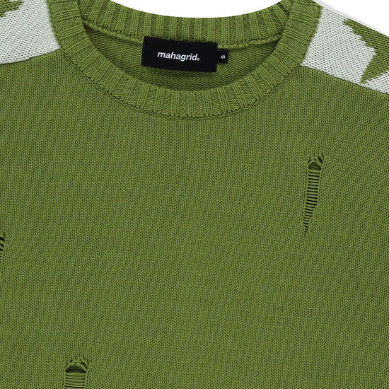 Mahagrid STAR CRASH KNIT CREWNECK
