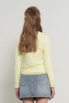 General Idea WOMAN Airy Round Neck Pintuck T-Shirt