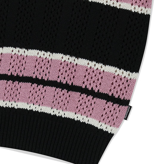 Mahagrid Mesh Stripe Knit