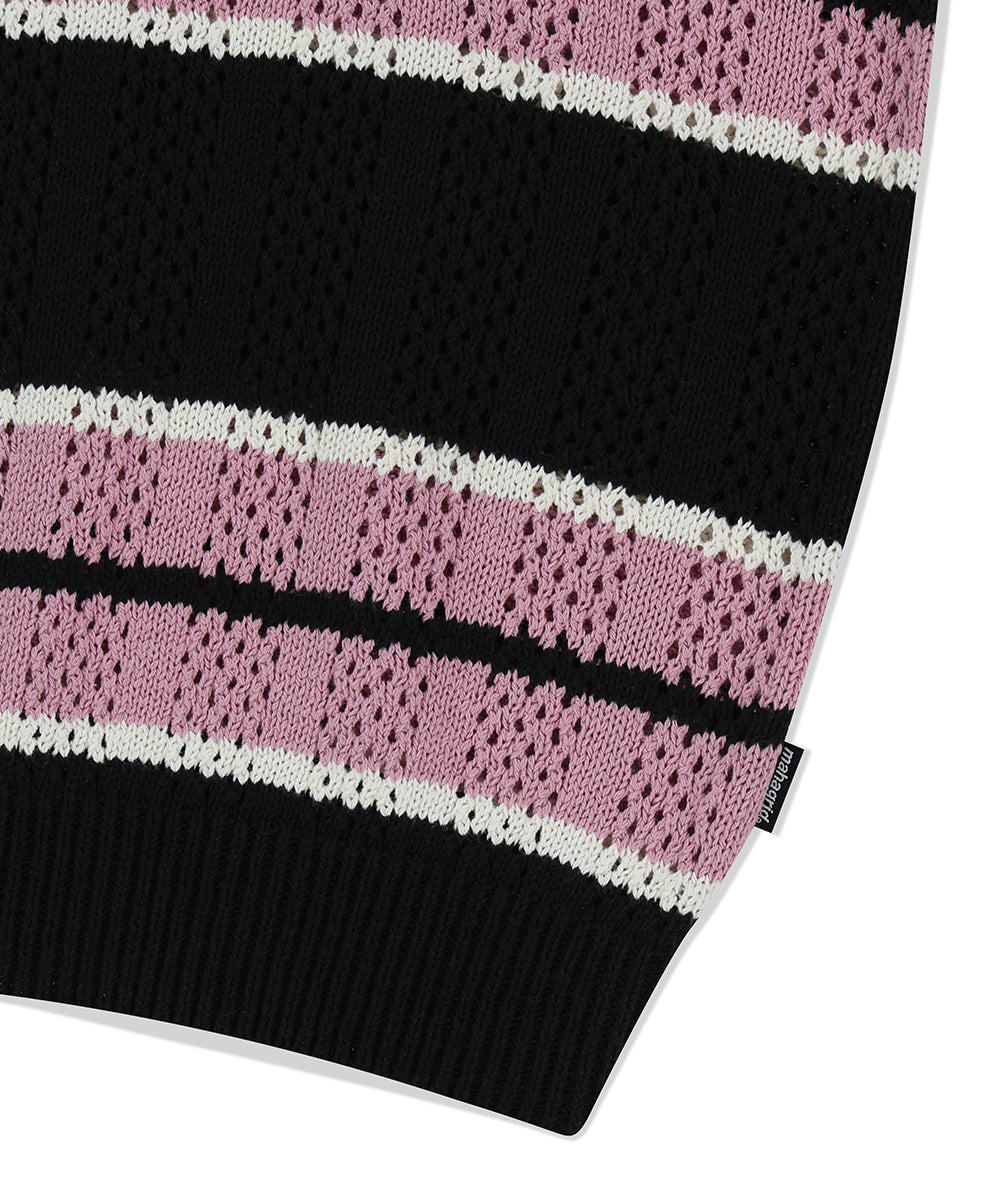 Mahagrid Mesh Stripe Knit