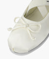 Marithé François Girbaud W CROSS BANDING RIBBON FLAT SHOES cream