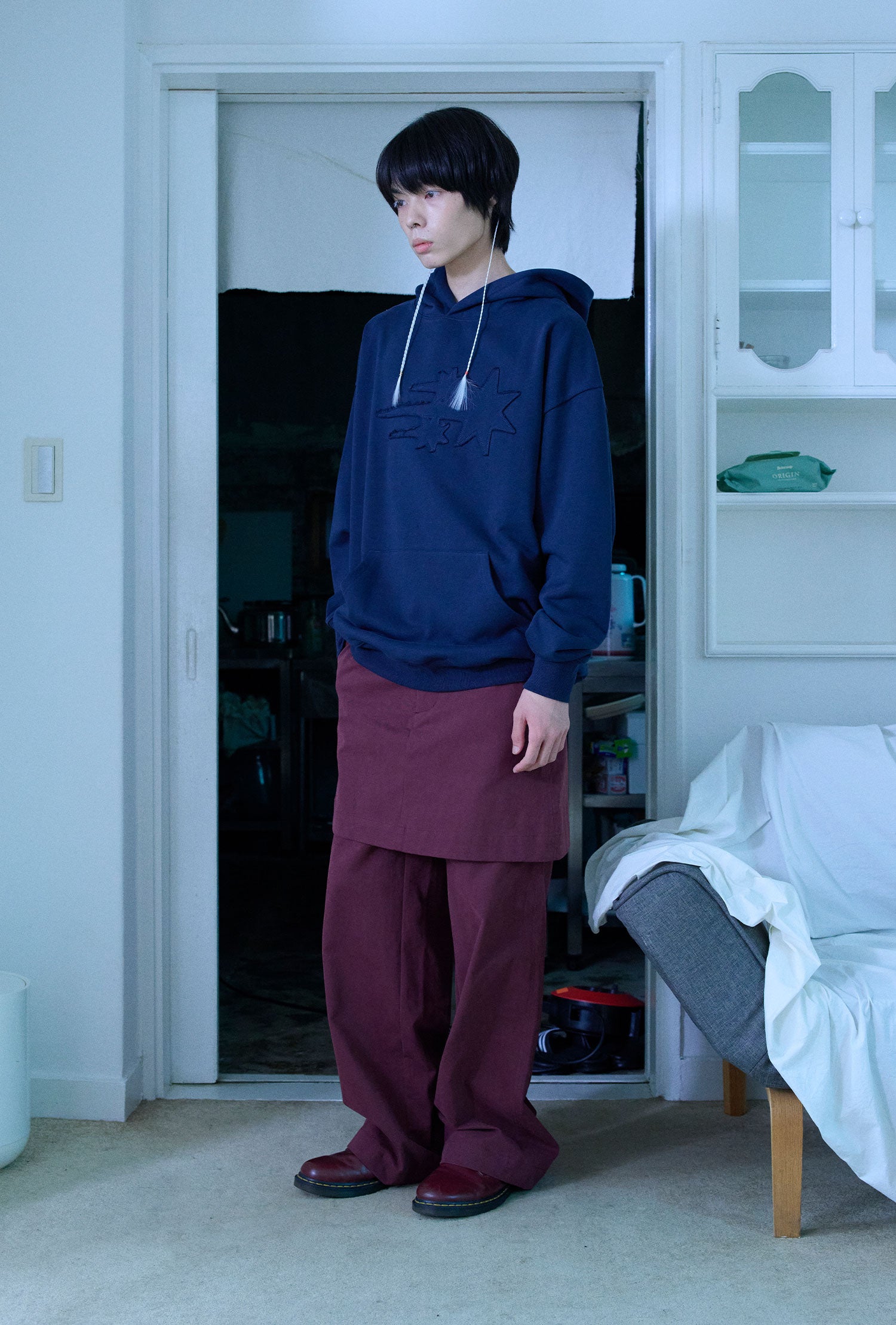 Nice Ghost Club 3 Star Logo Hoodie