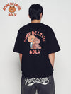 ADLV Bear Doll Hug Brown Line Friends Short Sleeve T-Shirt