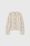 General Idea WOMAN Cable Crochet Cardigan