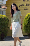 General Idea RUPITA PICK WOMAN Temperature Cut U-Neck Knit Sleeveless [SAGE MINT]