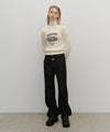 Marithé François Girbaud Women's Straight Fit Raw Denim Pants Black