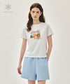 Marithé François Girbaud W AEROCOOL RESORT GRAPHIC TEE