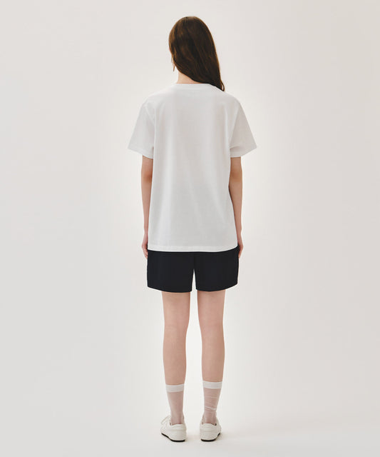 Marithé François Girbaud LOGO TEE+NYLON SHORTS SET-UP