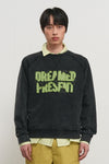 General Idea [XXL Exclusive] UNISEX Garment Dyed Lettering Sweatshirt [GREY]