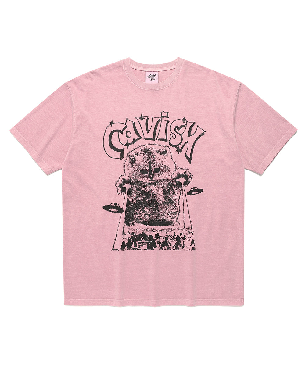 Cavish Invader Pigment Short Sleeve T-Shirt [Pink]