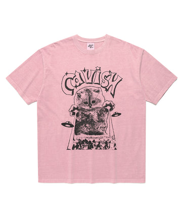 Cavish Invader Pigment Short Sleeve T-Shirt [Pink]