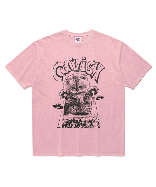 Cavish Invader Pigment Short Sleeve T-Shirt [Pink]