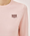 Marithé François Girbaud W SMALL CLASSIC LOGO CROP KNIT PULLOVER black