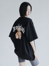 ADLV Gold Chain Bear Doll Short Sleeve T-Shirt