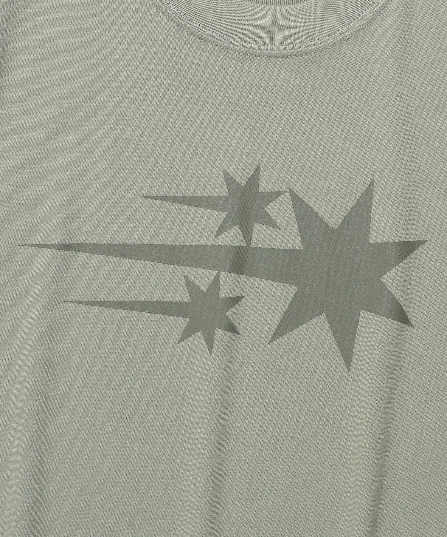 Nice Ghost Club 3 Stars Symbol Crop Slim Tee