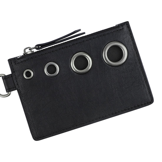 Mahagrid Eyelet Wallet Black