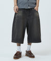 Mahagrid Bermuda Domingo Denim Short in Black
