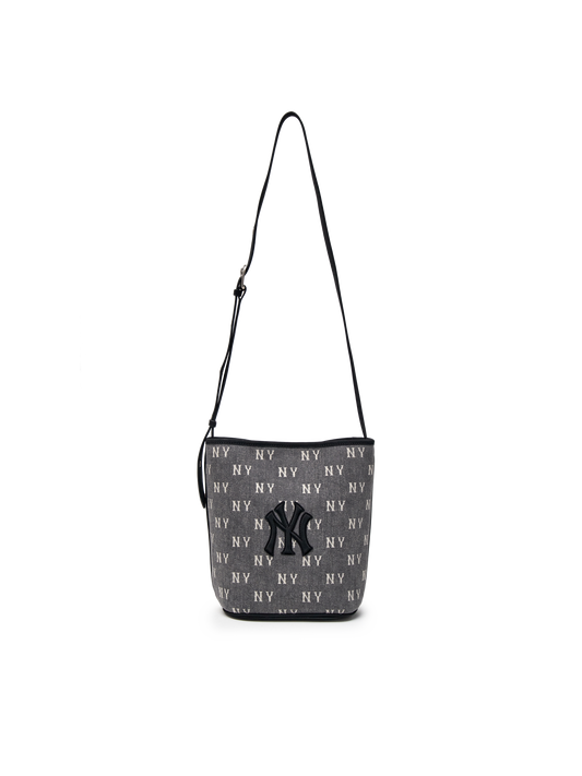 MLB Classic Monogram Vintage Denim Bucket Bag