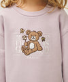 Marithé François Girbaud Kids Flower Bear Classic Logo Regen Sweatshirt Light Heather Gray