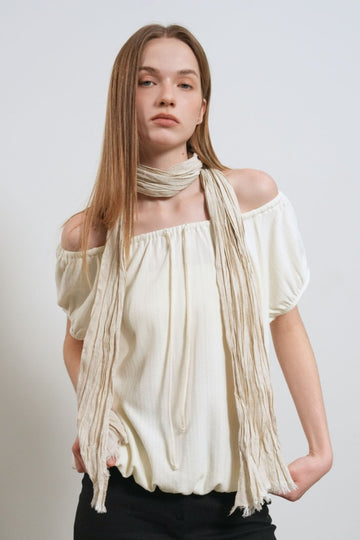 General Idea WOMAN Cotton Crinkle Scarf