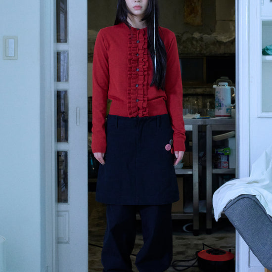 Nice Ghost Club Frill Knit Cardigan