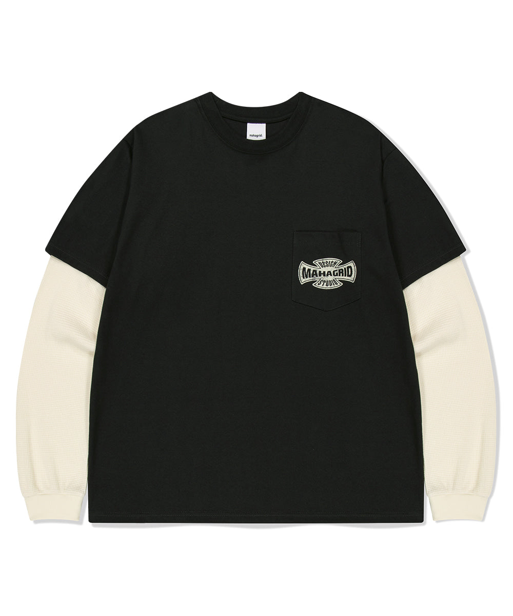 Mahagrid Cross Logo Thermal Long Sleeve Tee