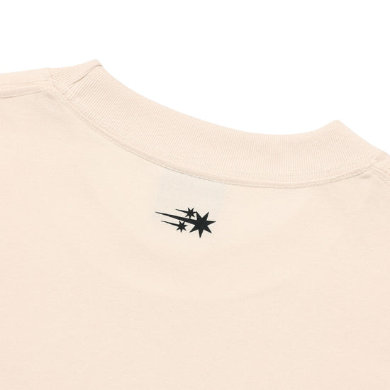 Nice Ghost Club Girl Blowing Symbol Big Tee [Beige]