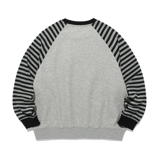Nice Ghost Club Stripe 3Star Raglan Sweatshirt [Grey]
