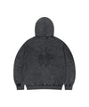 Mahagrid Washed Solar Applique Zip Up Hoodie