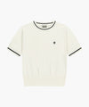 Marithé François Girbaud W CIRCLE LOGO HALF KNIT PULLOVER