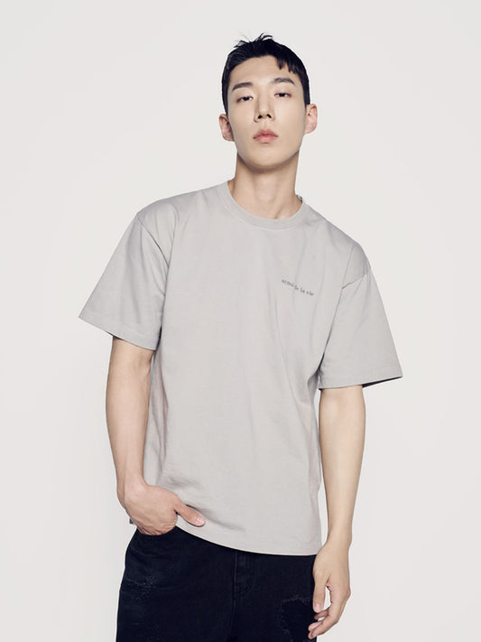 ADLV Basic Logo Bio Washing Short Sleeve T-Shirt