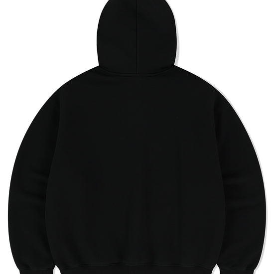 Mahagrid mah CUT OFF APPLIQUE ZIP-UP HOODIE