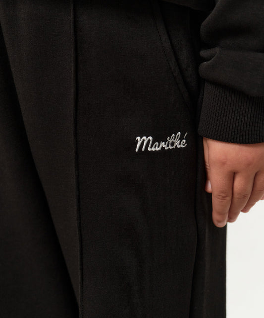 Marithé François Girbaud Kids W Boot Cut Sweat Pants Black