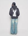 ADLV Doodle Fuzzy Rabbit Hoodie