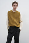 General Idea MAN Classic Crew Neck Knit Vest