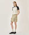 Marithé François Girbaud W COTTON CARGO MINI SKIRT