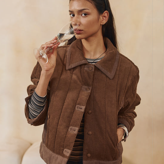 Bitter Cells Groovy Quilting Jacket - Brown