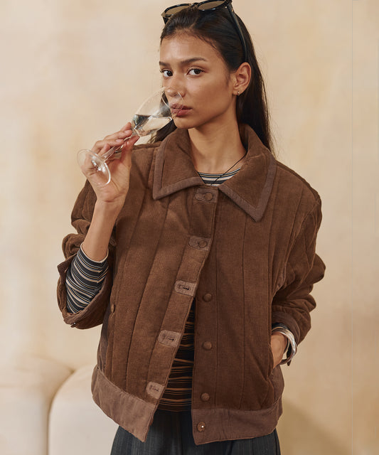 Bitter Cells Groovy Quilting Jacket - Brown
