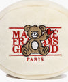 Marithé François Girbaud Kids Bear Classic Logo Pouch Keyring Light Beige