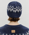 Marithé François Girbaud Fair Isle Beanie Navy