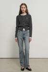 General Idea WOMAN Washed Straight Denim Pants