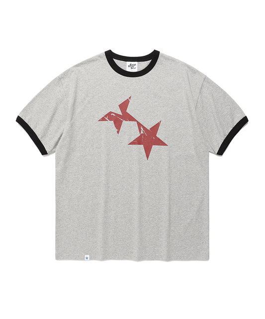 Cavish Twin Star Ringer Short Sleeve Tee