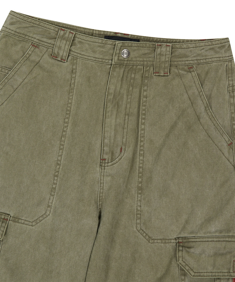 Mahagrid Bermuda Utility Cargo Shorts