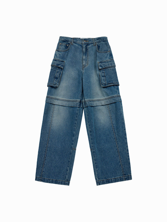 ADLV Segregated Pocket Denim Set Up Pants