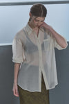 General Idea WOMAN Summer Wrinkle Sheer Shirt