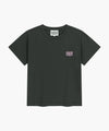 Marithé François Girbaud W ANTIQUE CLASSIC LOGO SLIM CROP TEE red
