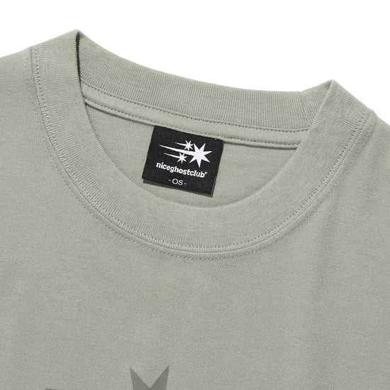 Nice Ghost Club 3 Stars Symbol Crop Slim Tee